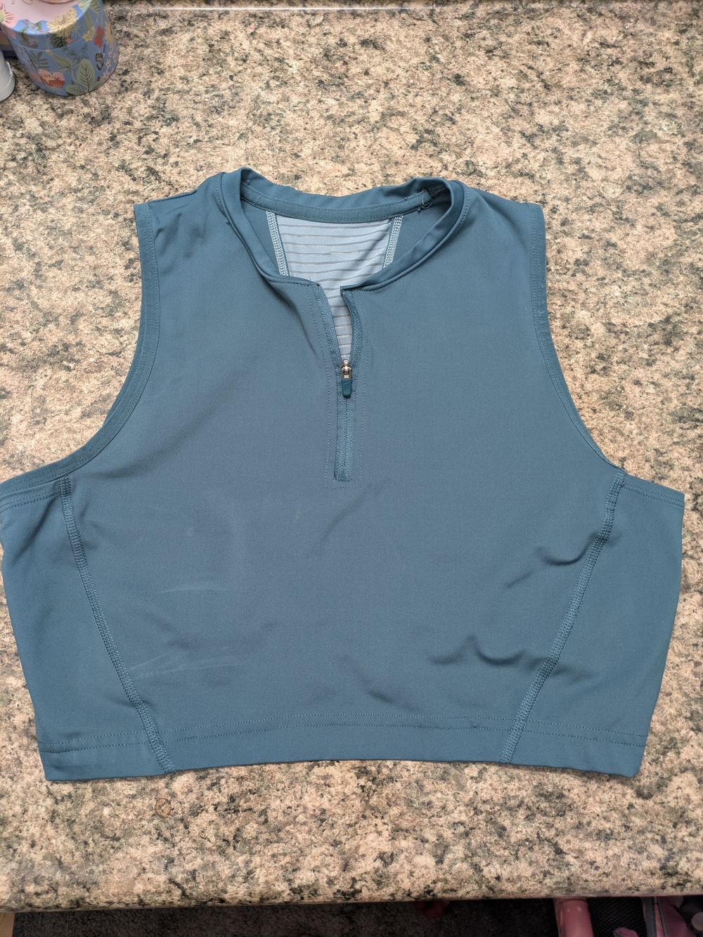 Nike Slate Blue Front Zip Sports Bra